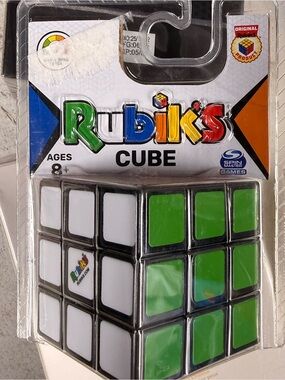 Rubik's Cube Kids Puzzle - White & Green